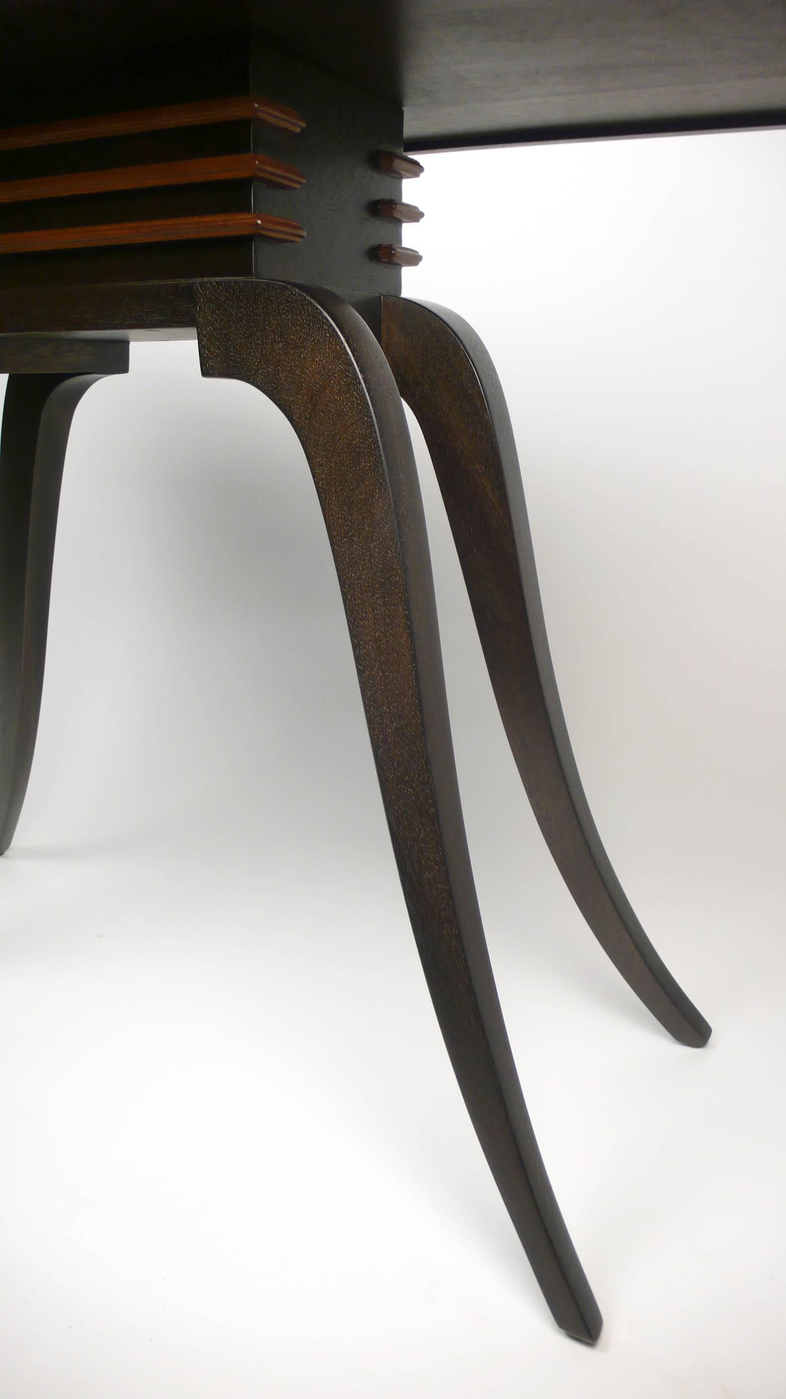 Mid-20th Century Paul Frankl Sabre Leg Console Table