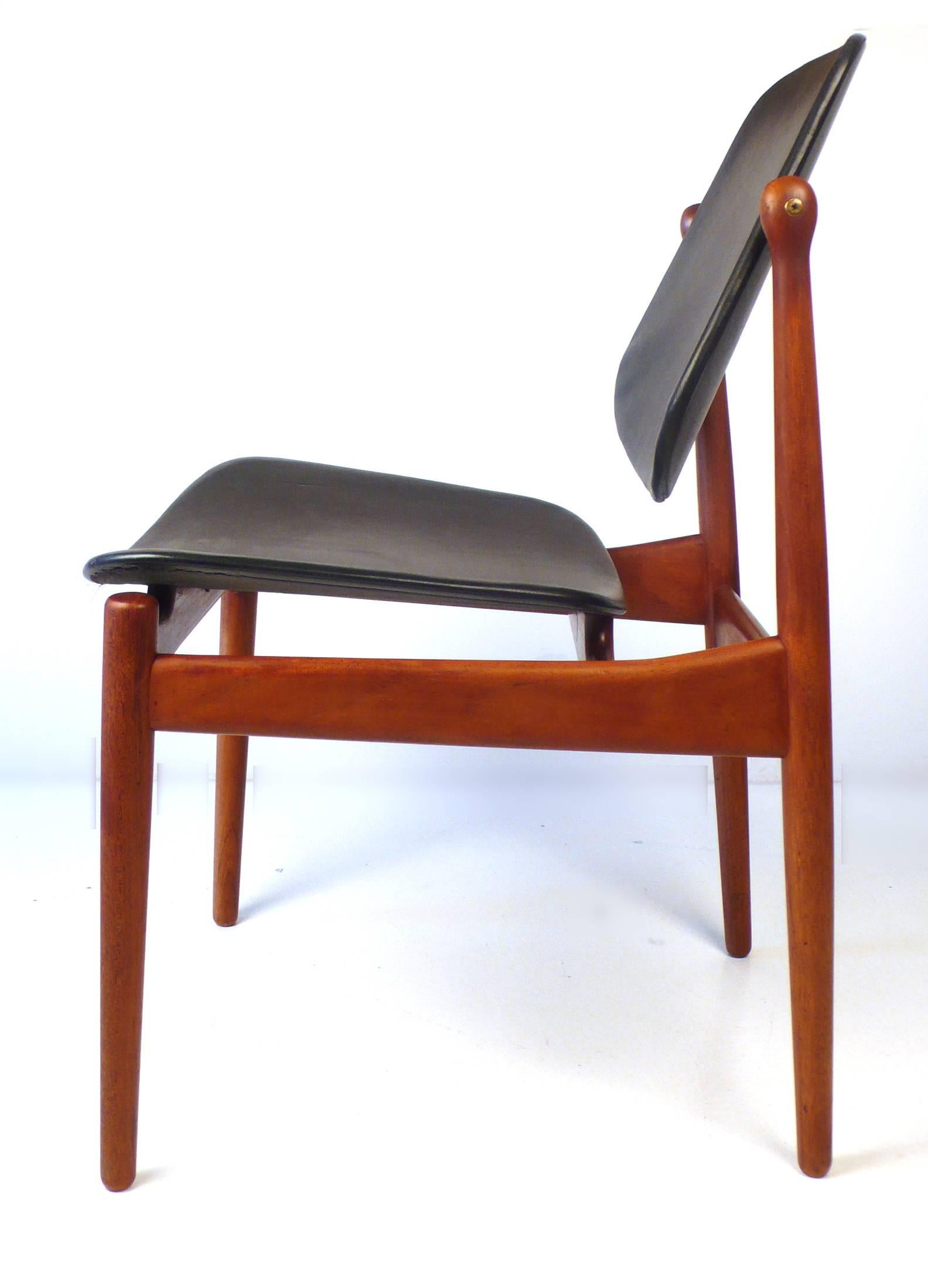 Danish Six Arne Vodder Solid Teak Dining Chairs