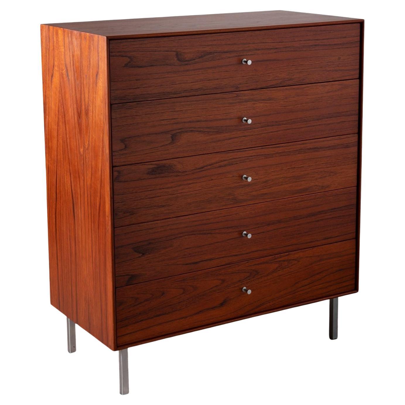 Thin Edge Fünf Schubladen Teak Kommode