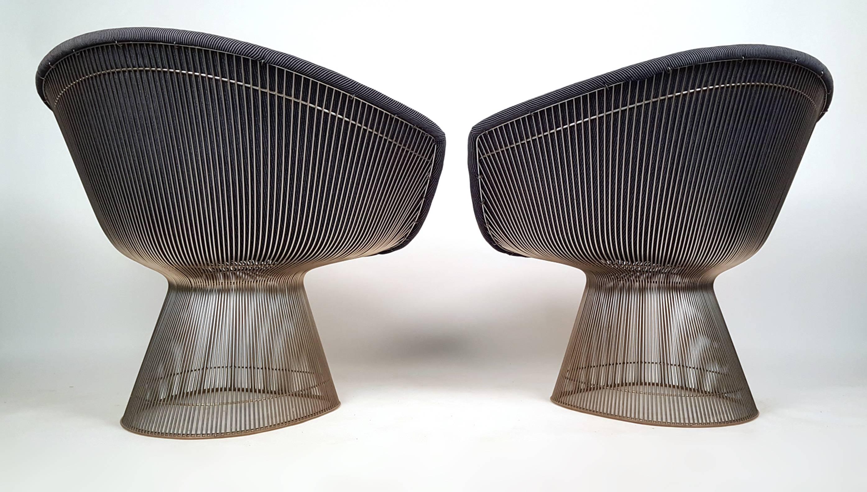 Warren Platner Lounge Chairs for Knoll In Excellent Condition In Dallas, TX