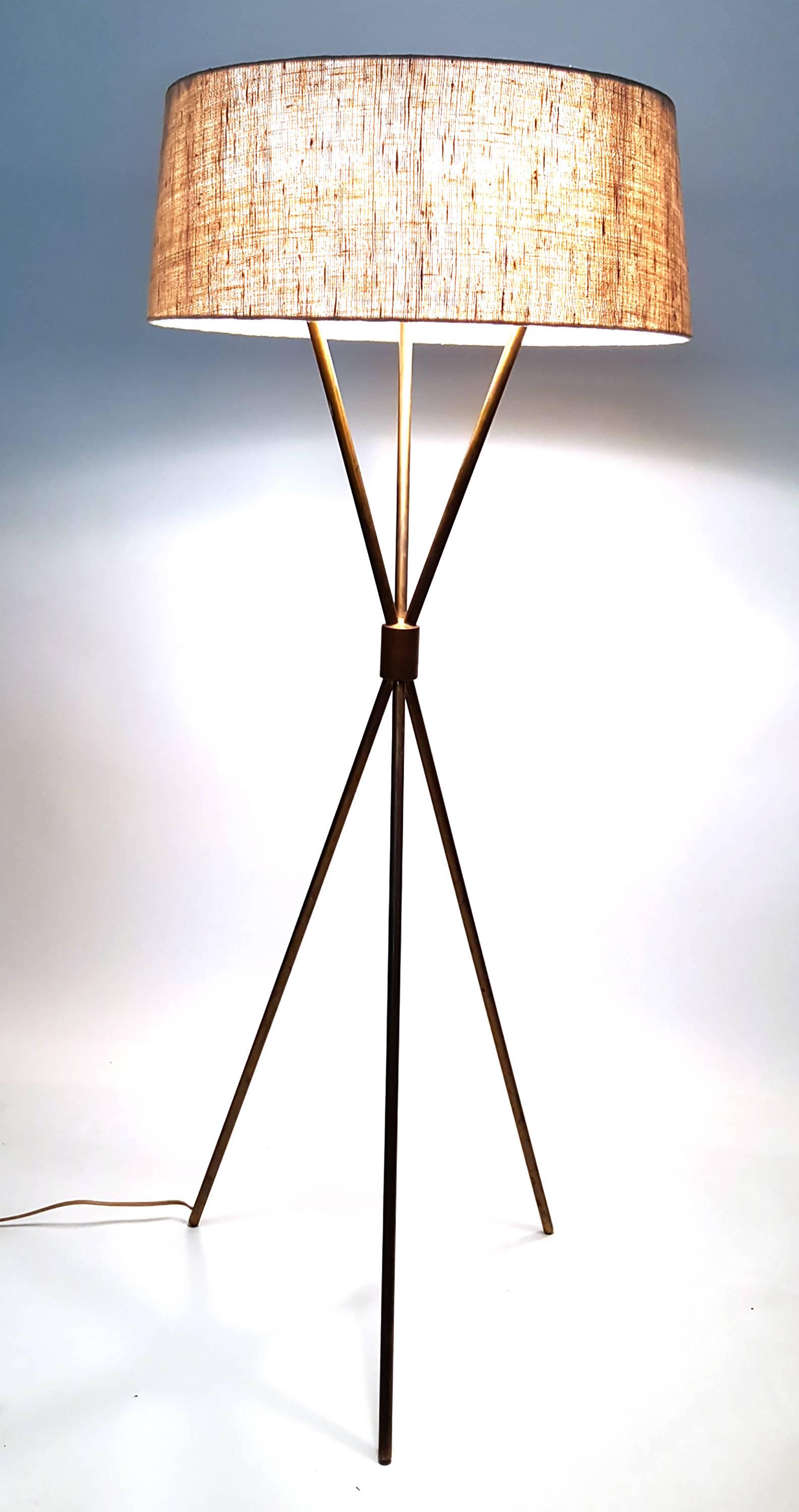 American T.H. Robsjohn-Gibbings Tripod Floor Lamp for Hansen