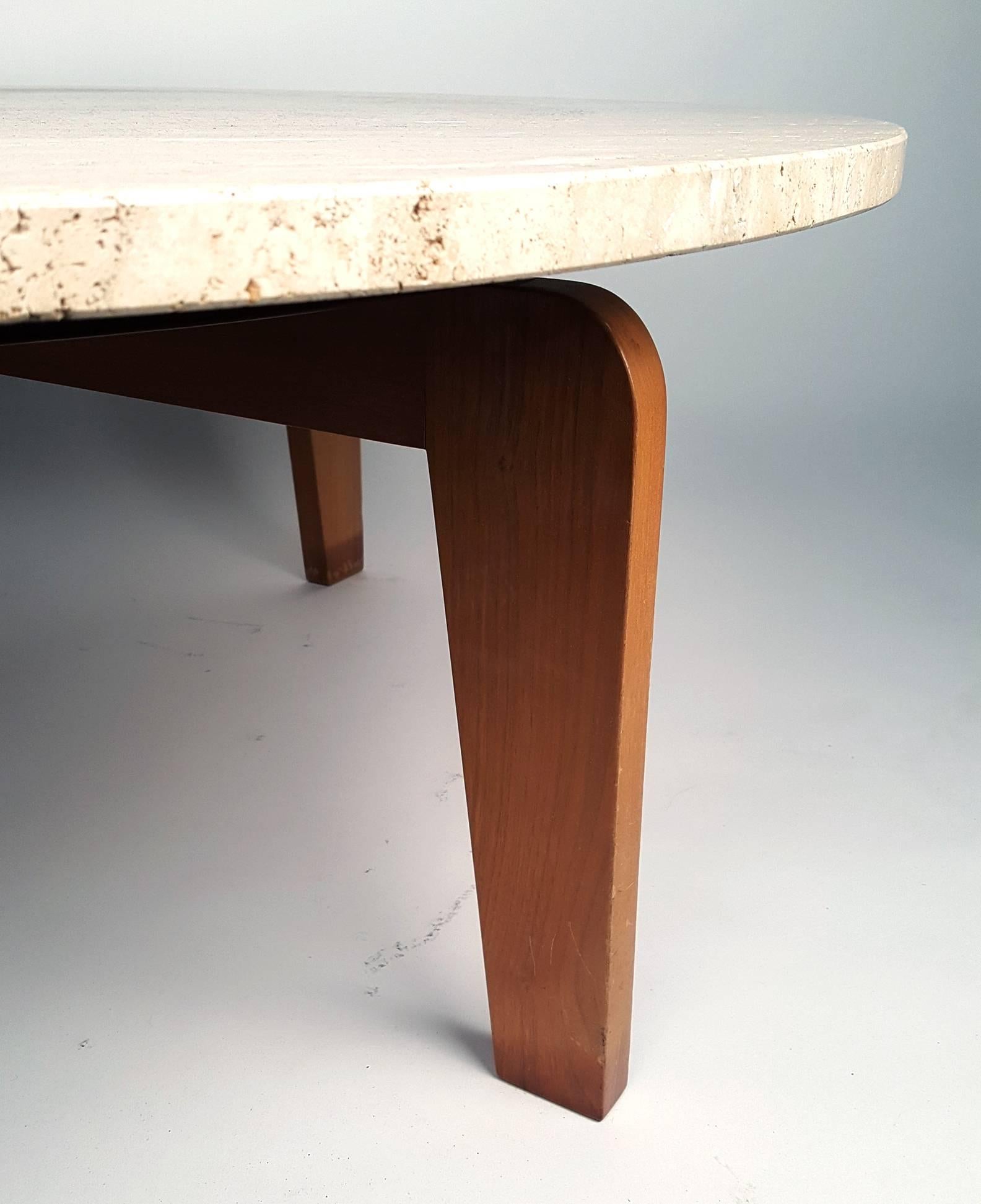 Mid-20th Century Coffee Table in the Manner of Jean Prouve