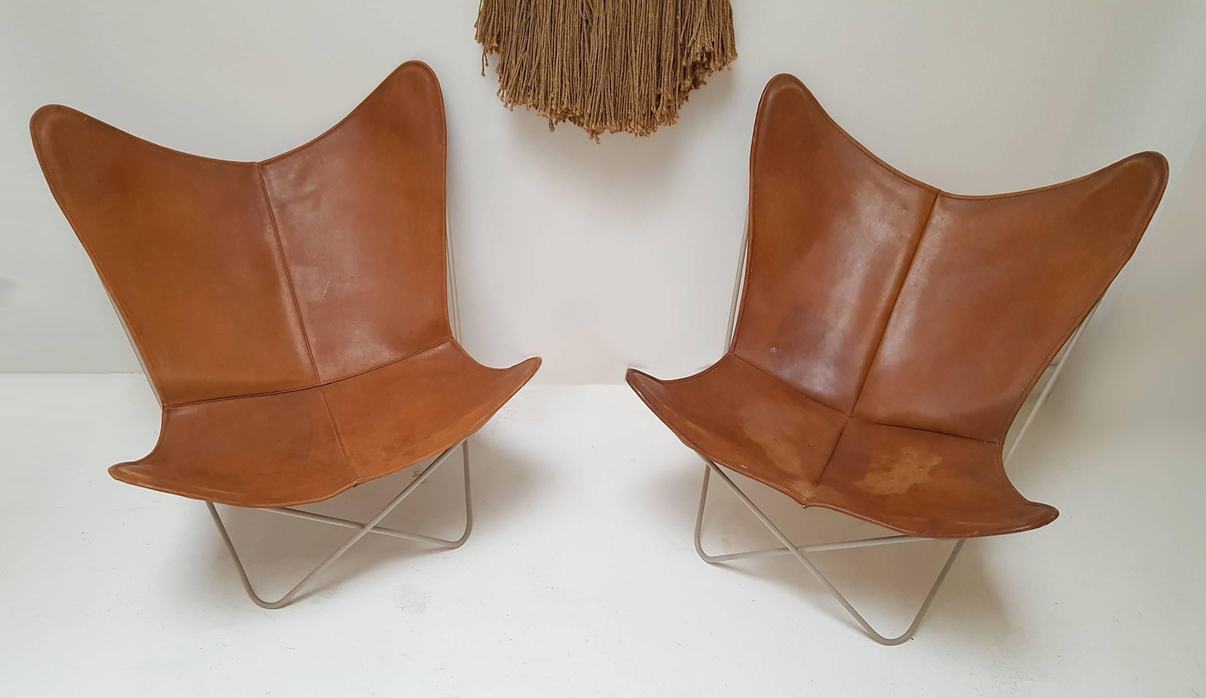 leather sling butterfly chair