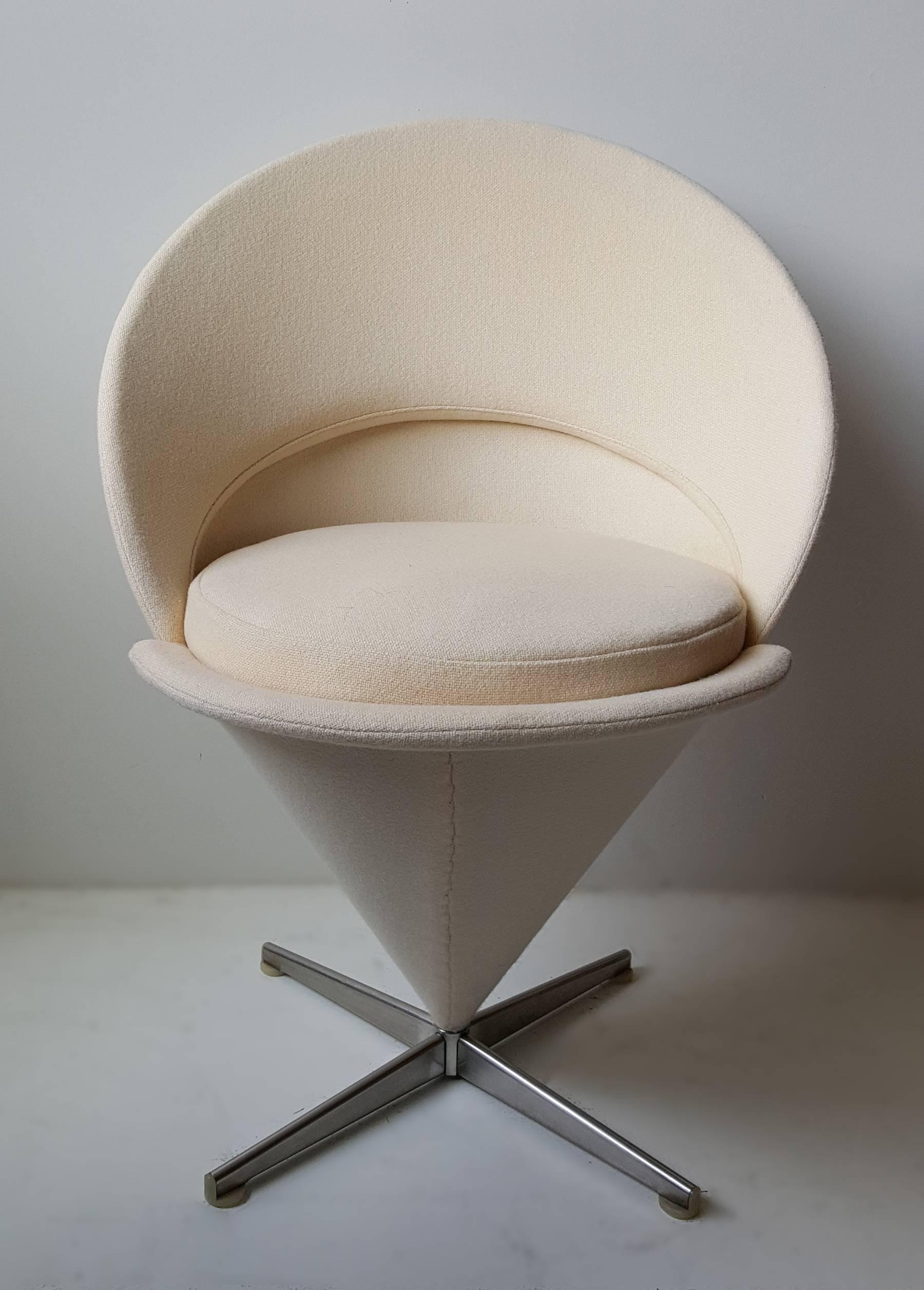 Scandinavian Modern Verner Panton Cone Chair