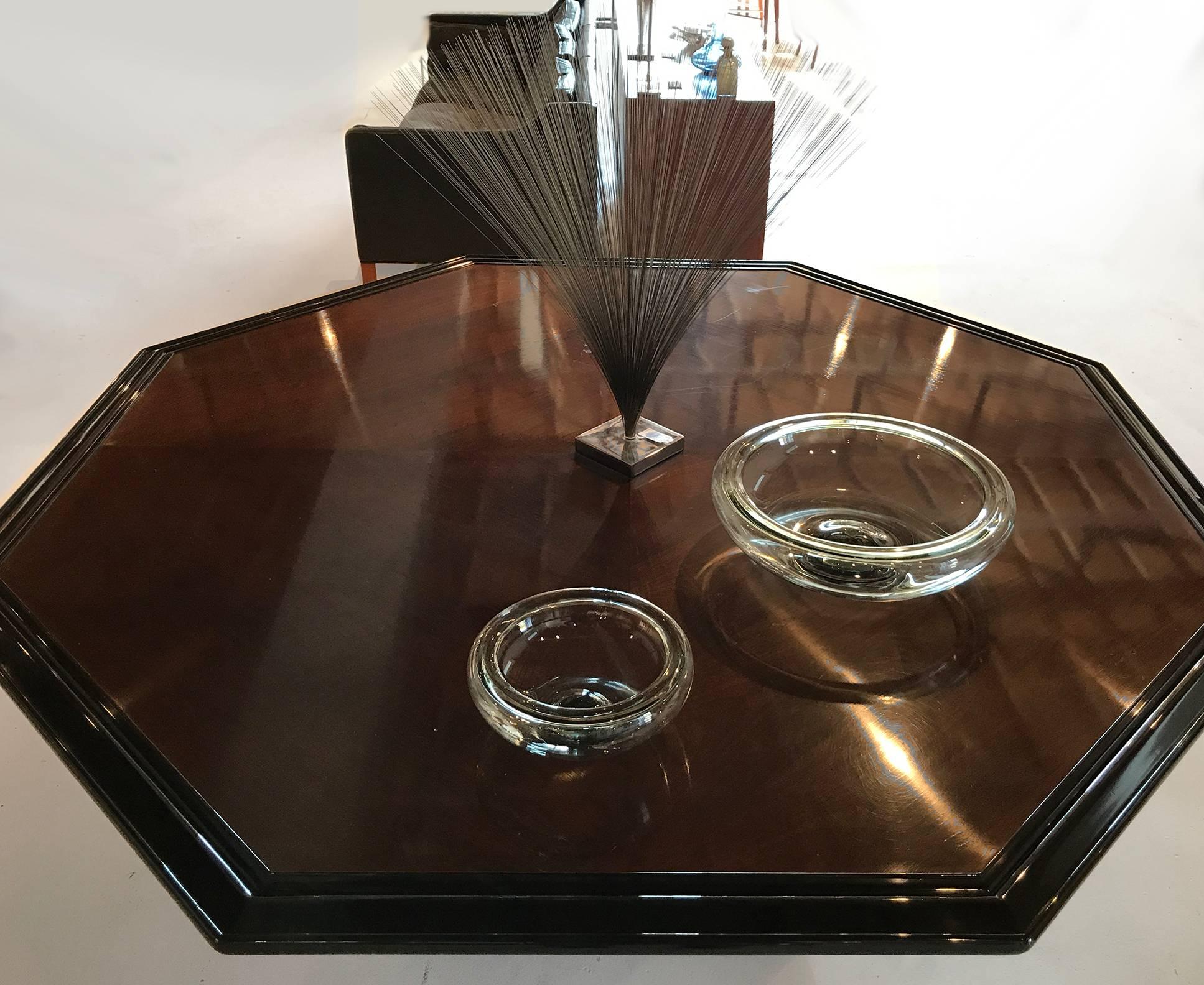 Two Large Glass Bowls by Per Lutken for Holmegaard In Excellent Condition In Dallas, TX