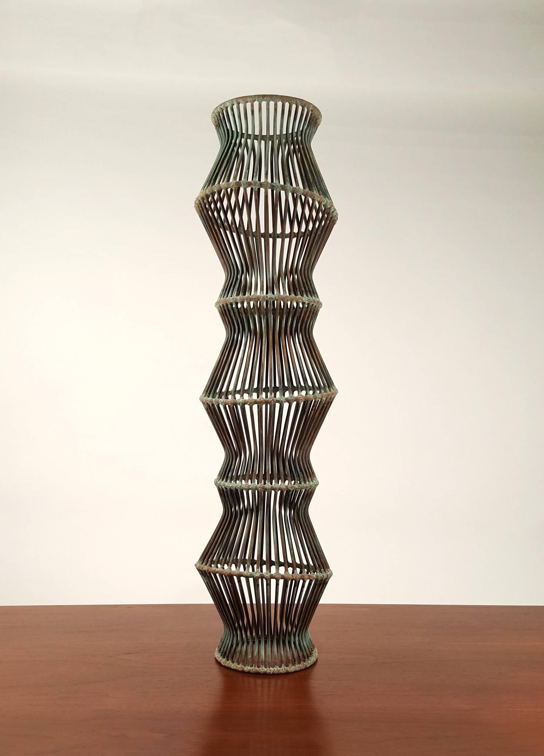 Patinated Douglas Ihlenfeld 'Progression' Series Abstract Rod Sculpture