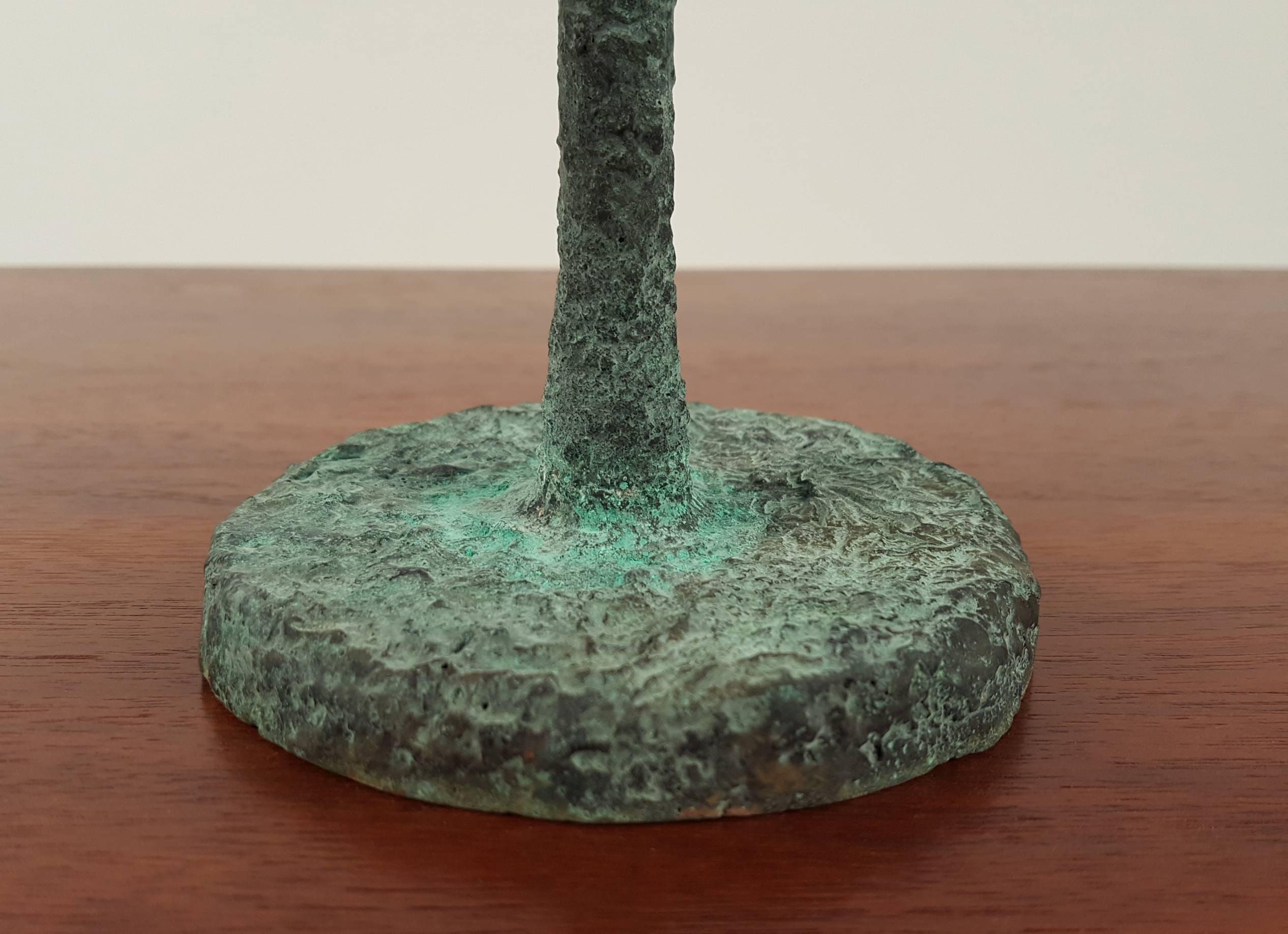 Organic Bronze Blooming Plant Form Sculpture by Douglas Ihlenfeld 3
