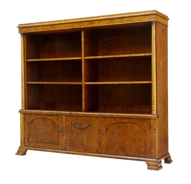 Frühes 20. Jahrhundert, Imperialische Renaissance, Bücherregal oder Schrank aus Birke 1