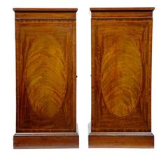 Pair of Early 19th Century Mahogany Pedestal Cupboards