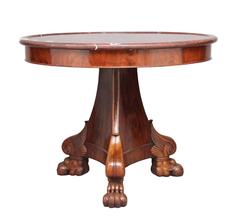 19th Century French Mahogany Gueridon Center Table