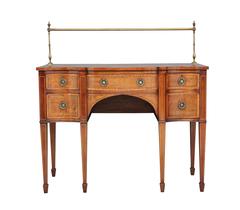 Early 20th Century Mahogany Serpentine Sideboard