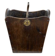 Early 19th Century Irish Elm Peat Bucket