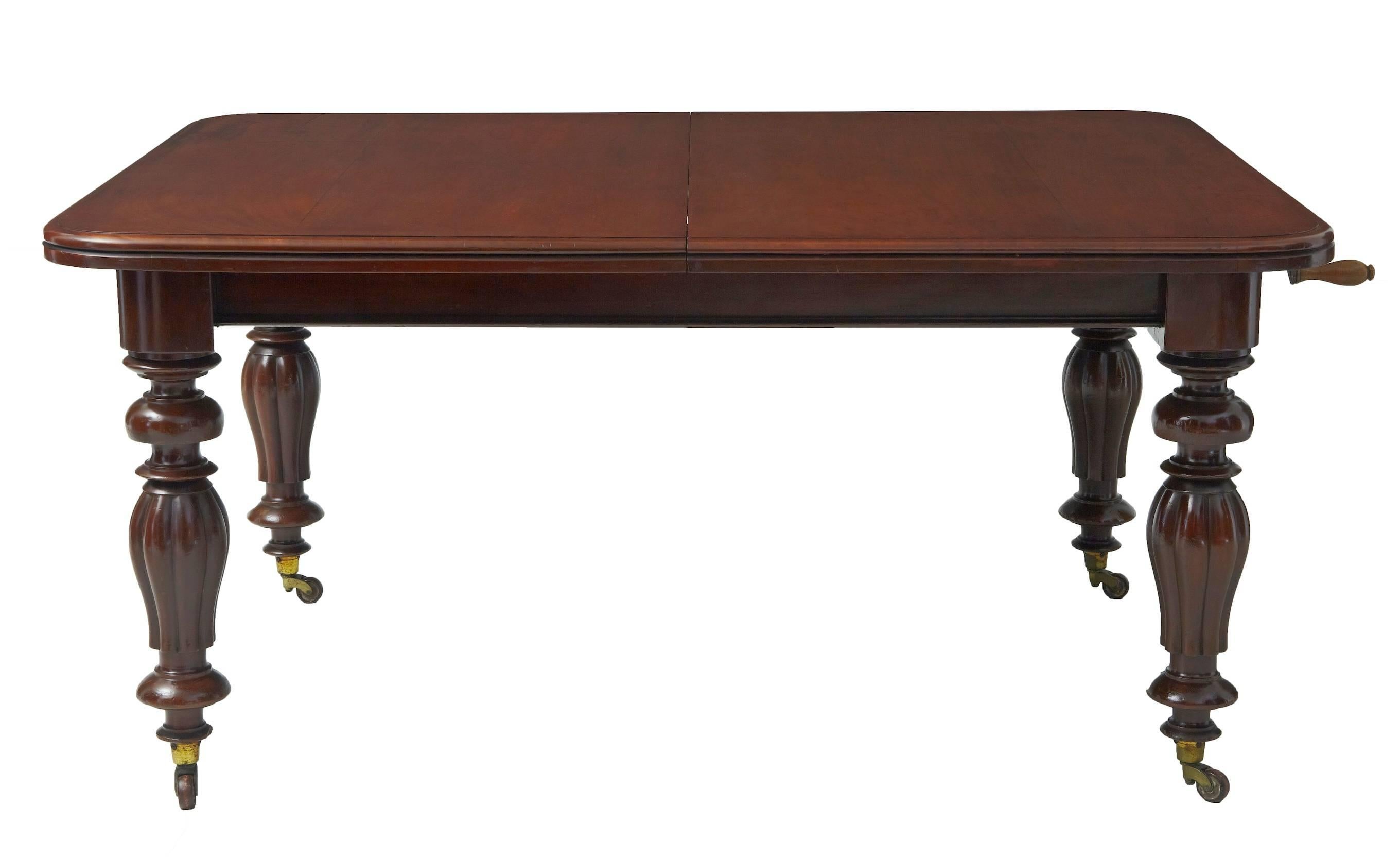 19th Century Victorian Mahogany Extending Dining Table 1