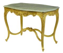 Stunning Early 20th Century Six-Piece Gilt French Salon Suite