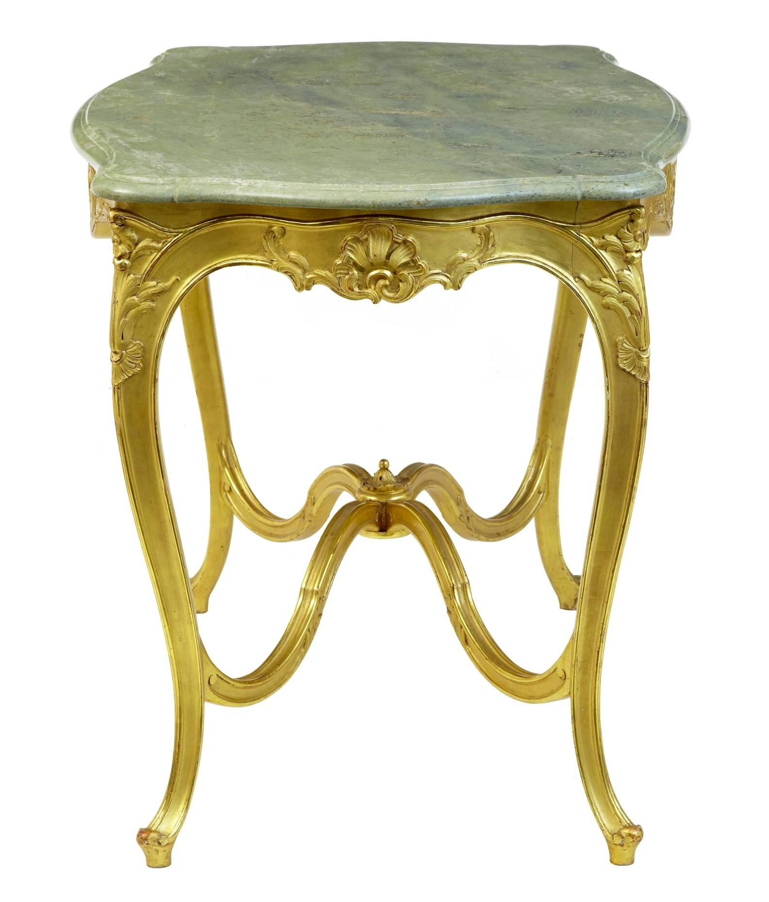 Giltwood Stunning Early 20th Century Six-Piece Gilt French Salon Suite