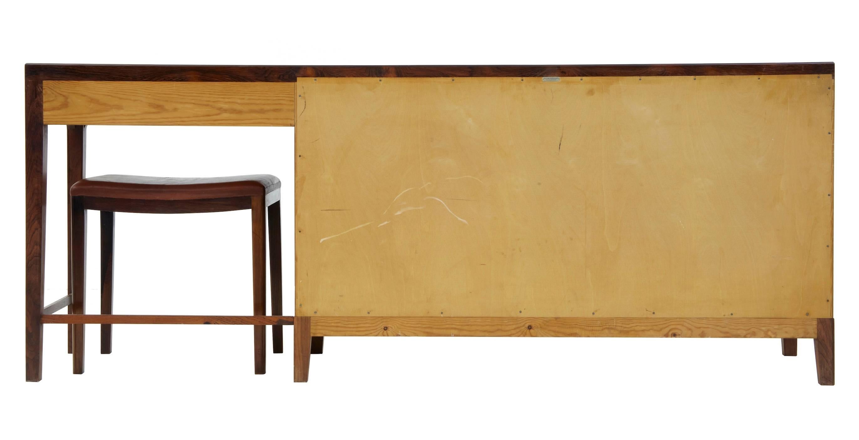 1960s Danish Design Rosewood Dressing Sideboard by Frode Holm In Good Condition In Debenham, Suffolk