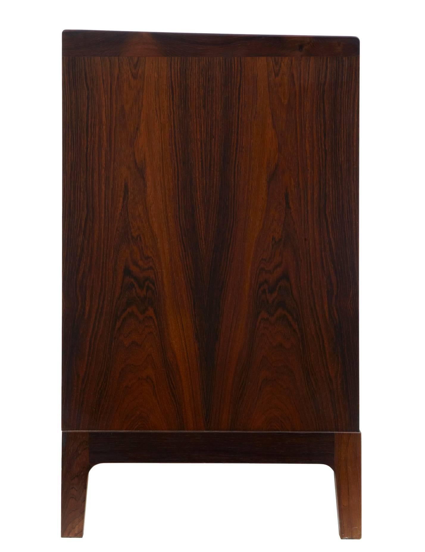 Hand-Crafted 1960s Danish Design Rosewood Dressing Sideboard by Frode Holm