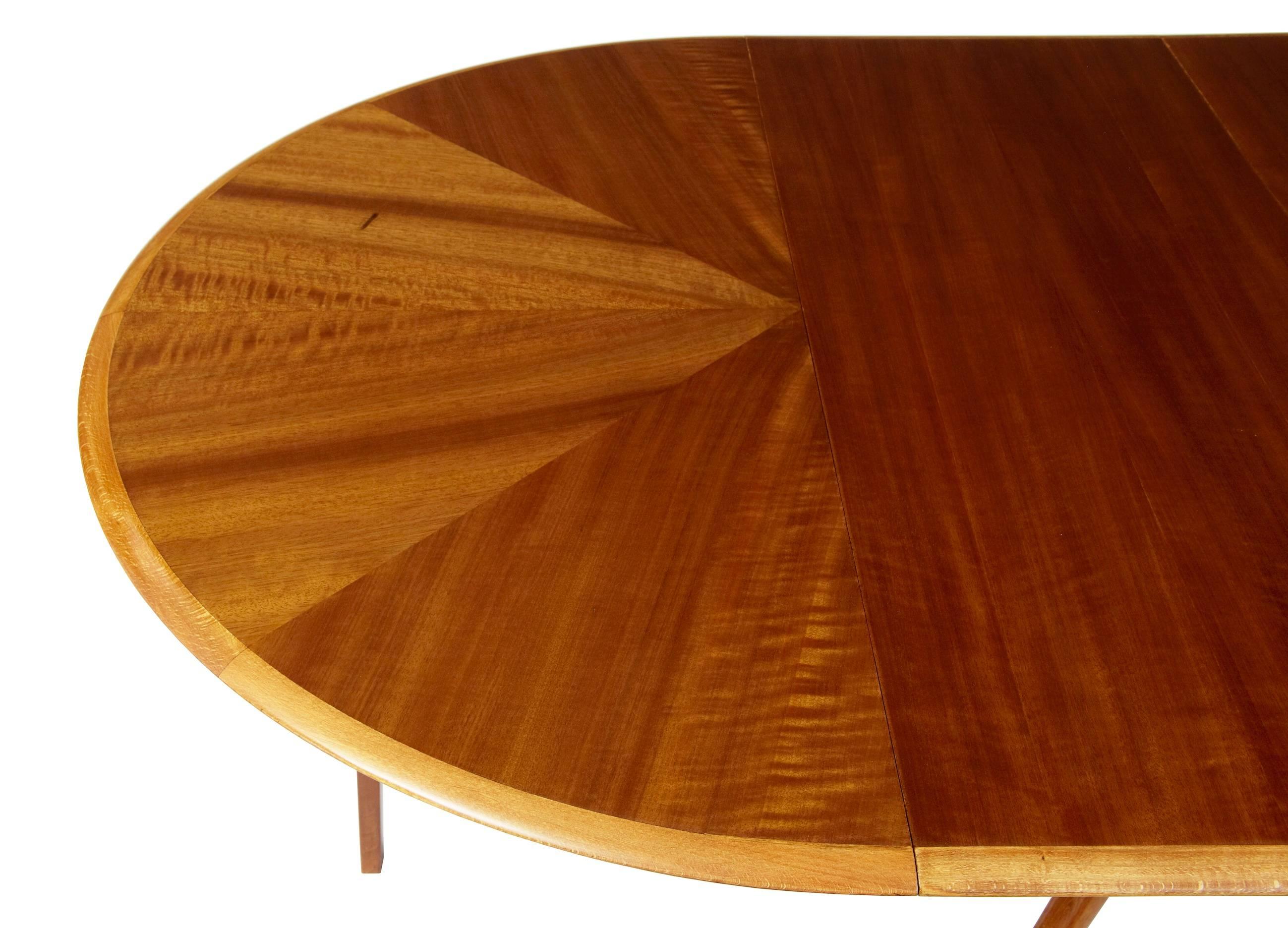 Woodwork 1950s, David Rosen Napoli Design Extending Teak Dining Table