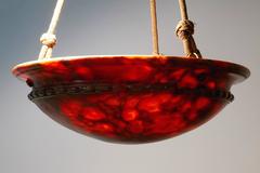 20th Century Alabaster Art Deco Ceiling Light