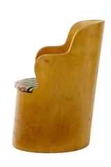 Unusual Early 20th Century Rustic Birch Dugout Chair