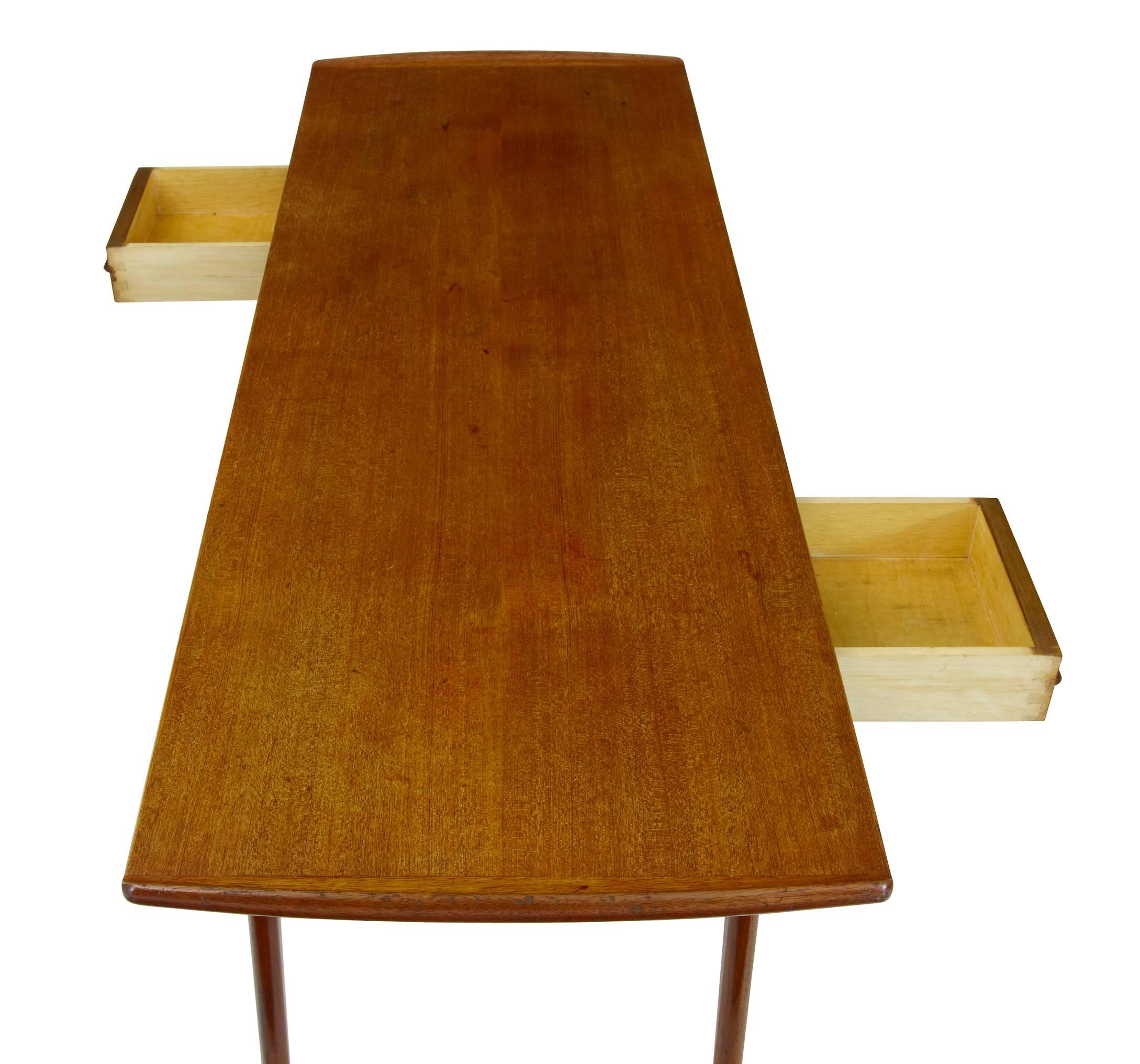 European 1960s Solid Teak Scandinavian Coffee Table