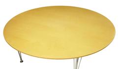 Large Round Bruno Mathsson Birch Dining Table