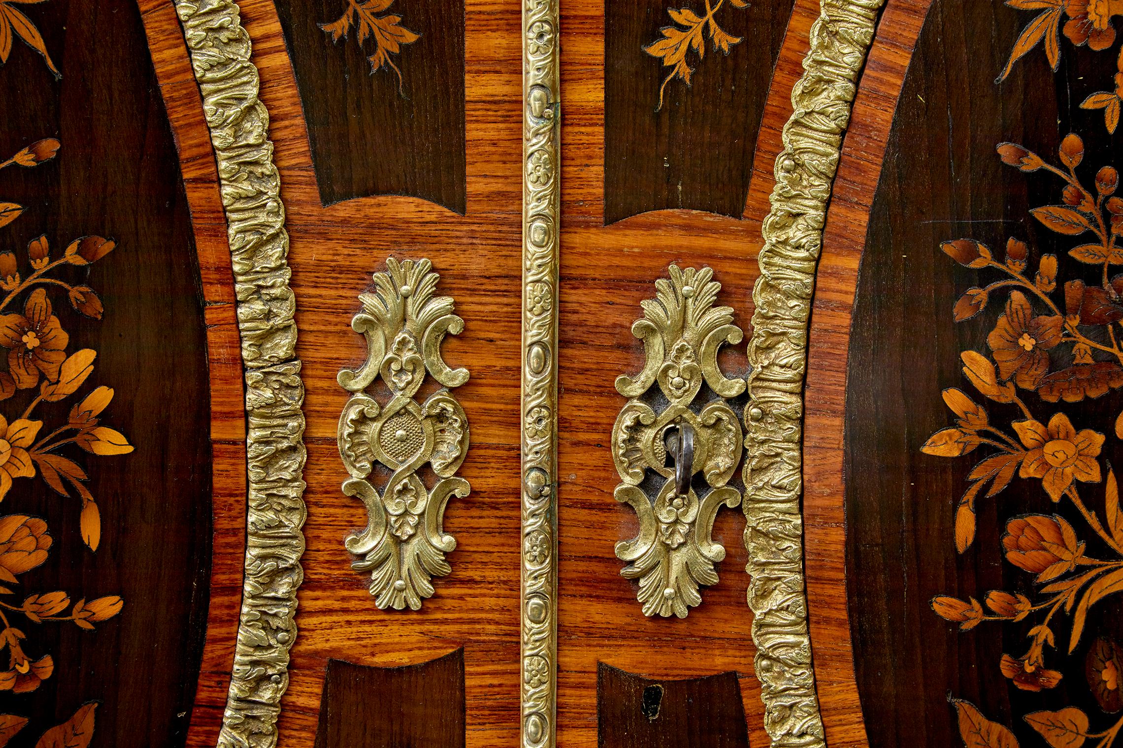 19th century Louis XVI style ormolu-mounted marquetry meuble d’appui For Sale 3