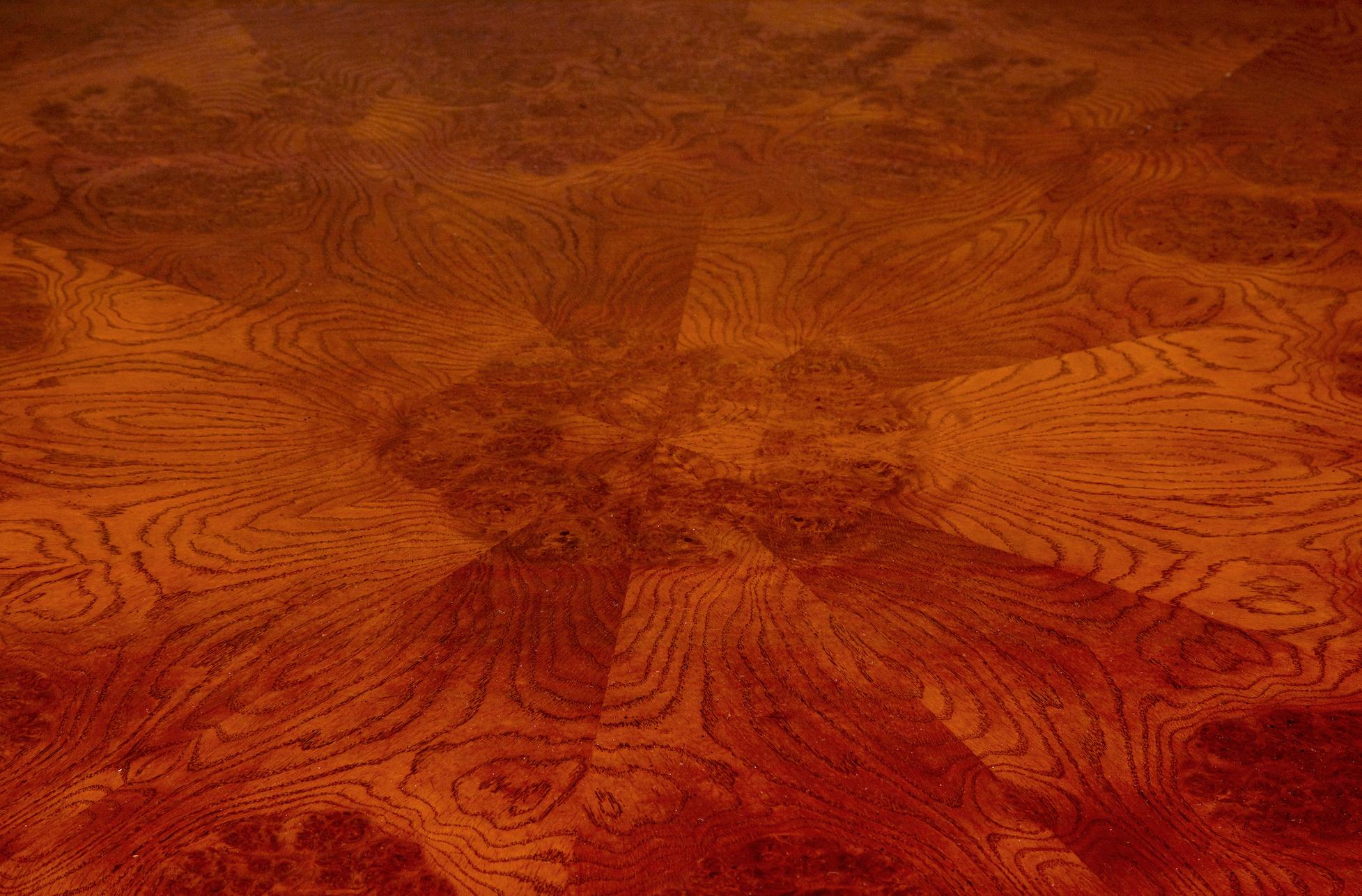 Hand-Carved Large 20th century pollard oak dining table For Sale