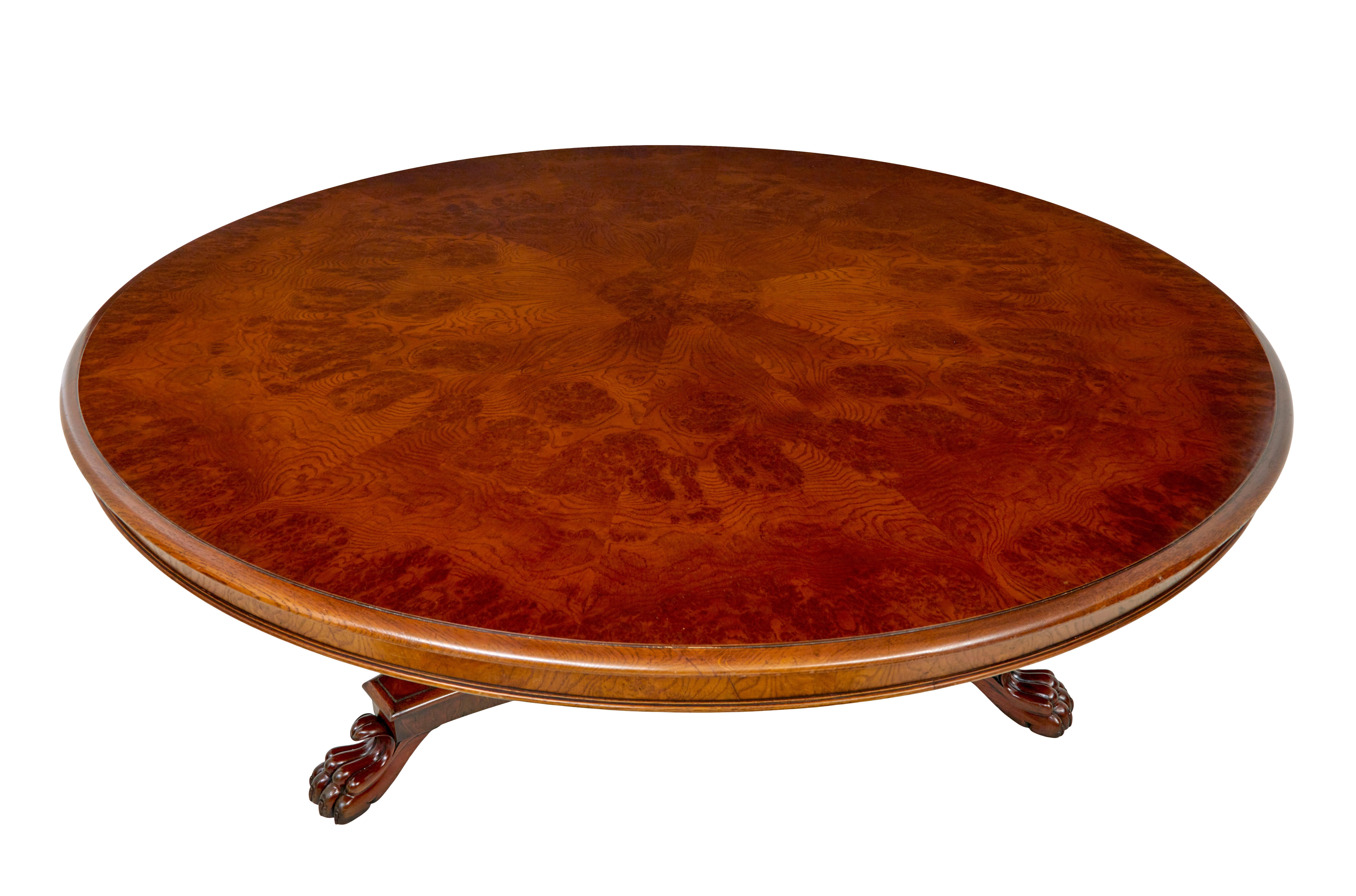 Regency Large 20th century pollard oak dining table For Sale