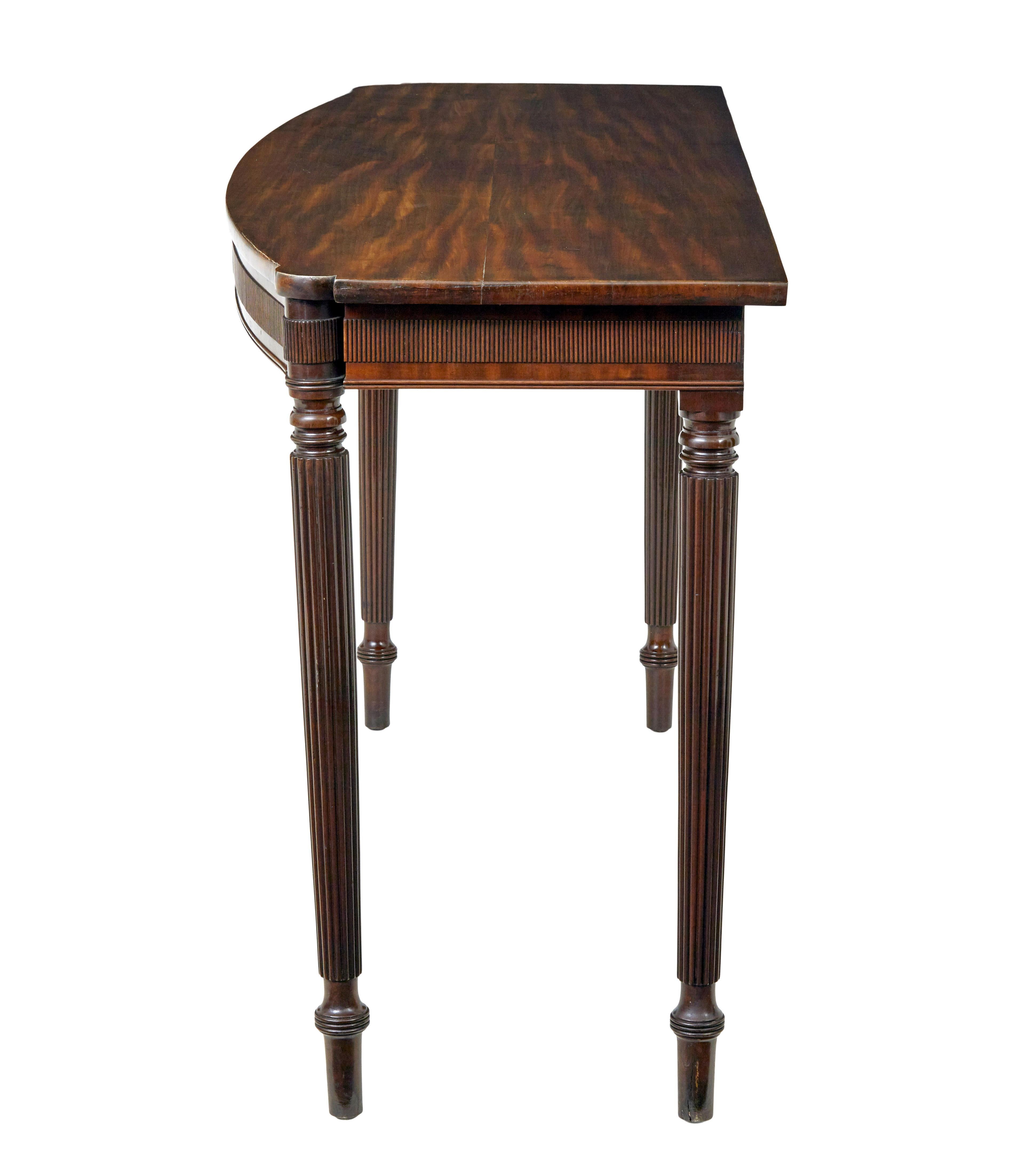 Early 20th century mahogany console table In Good Condition For Sale In Debenham, Suffolk