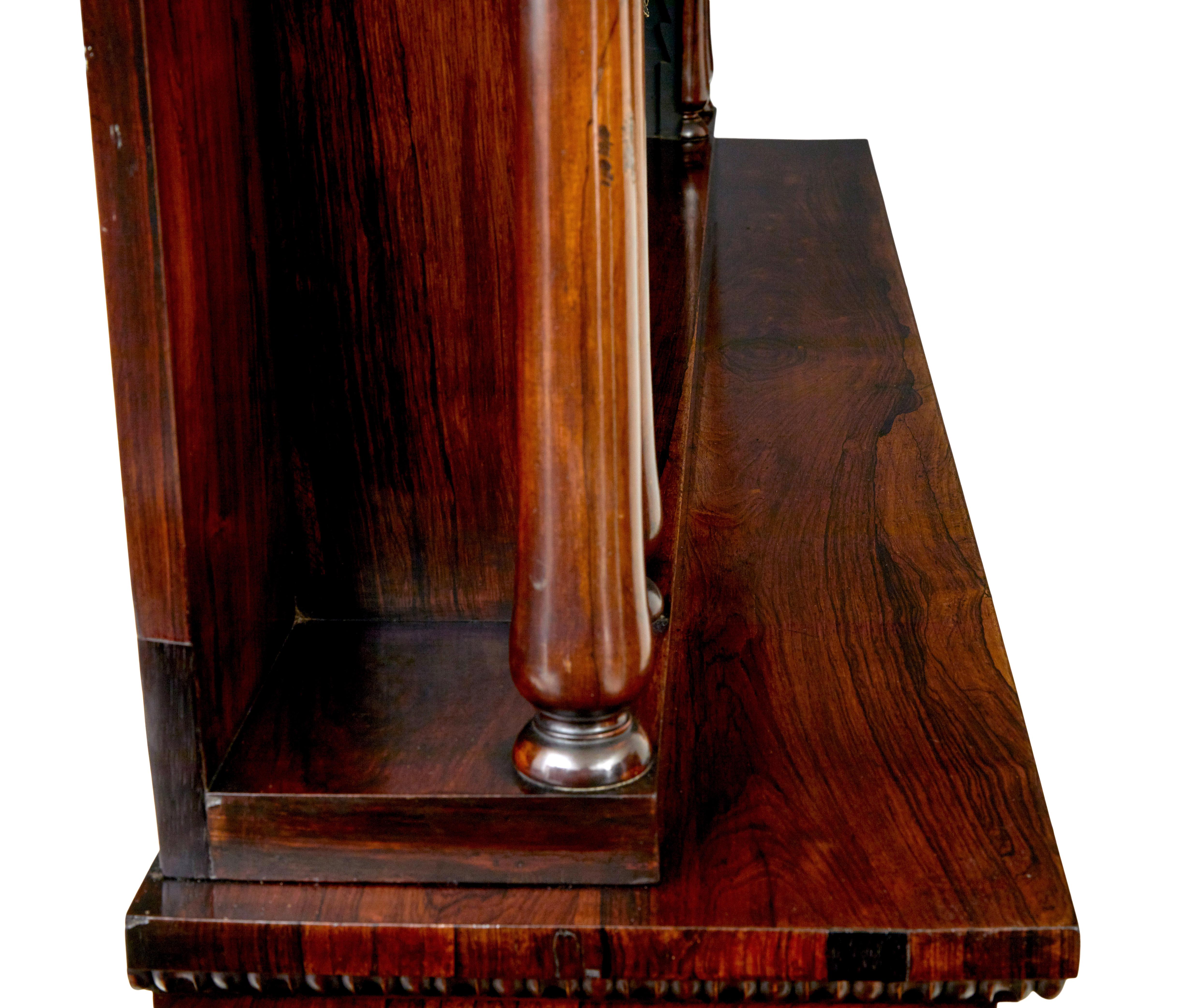 19th Century Mid 19th century palisander mirrored chiffionier For Sale