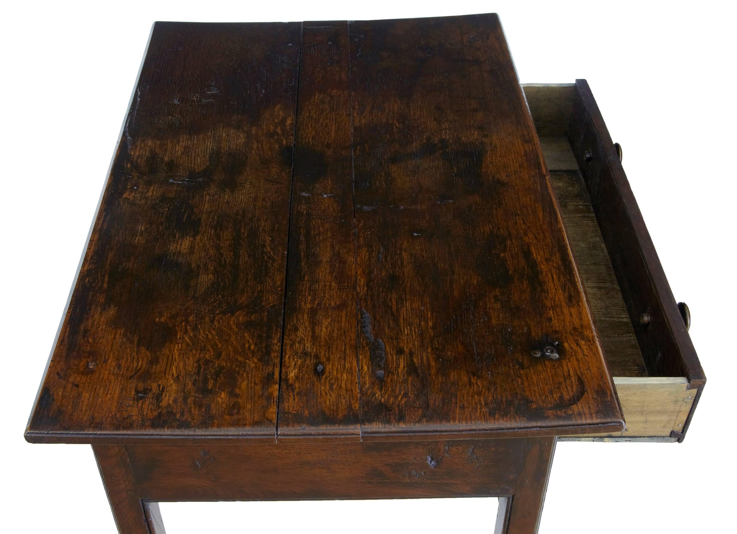 Rustic Late 18th Century Oak Lowboy Table