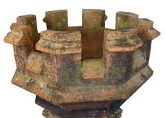 Near Pair of Victorian Gothic Large Chimney Pots