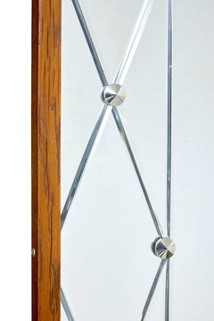 Mid century Scandinavian segmented wall mirror by G&T