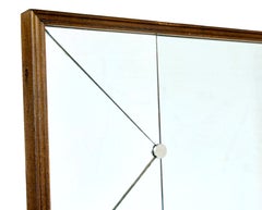Large Scandinavian mid century modern harlequin mirror