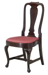 Set of 12 1920s Oak Queen Anne Design Dining Chairs