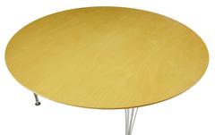 Bruno Mathsson Round Birch Dining Table