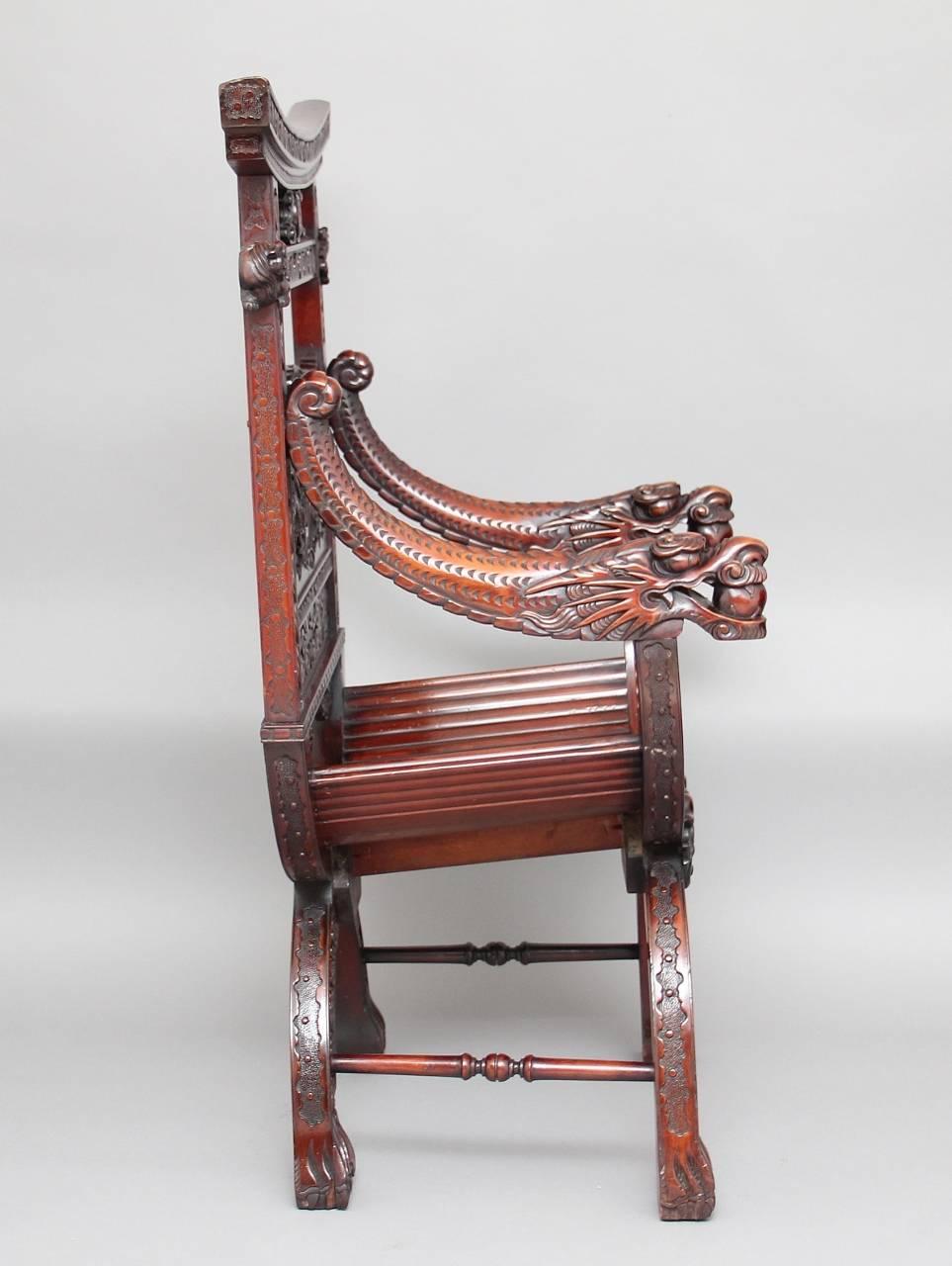 chinese throne chair