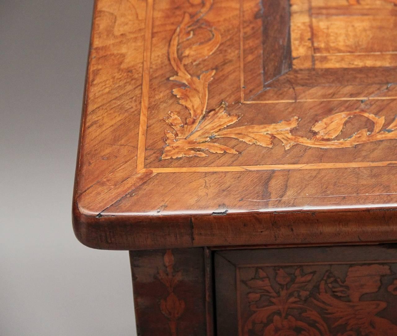 18th Century Italian Inlaid Walnut Writing Table Desk 3