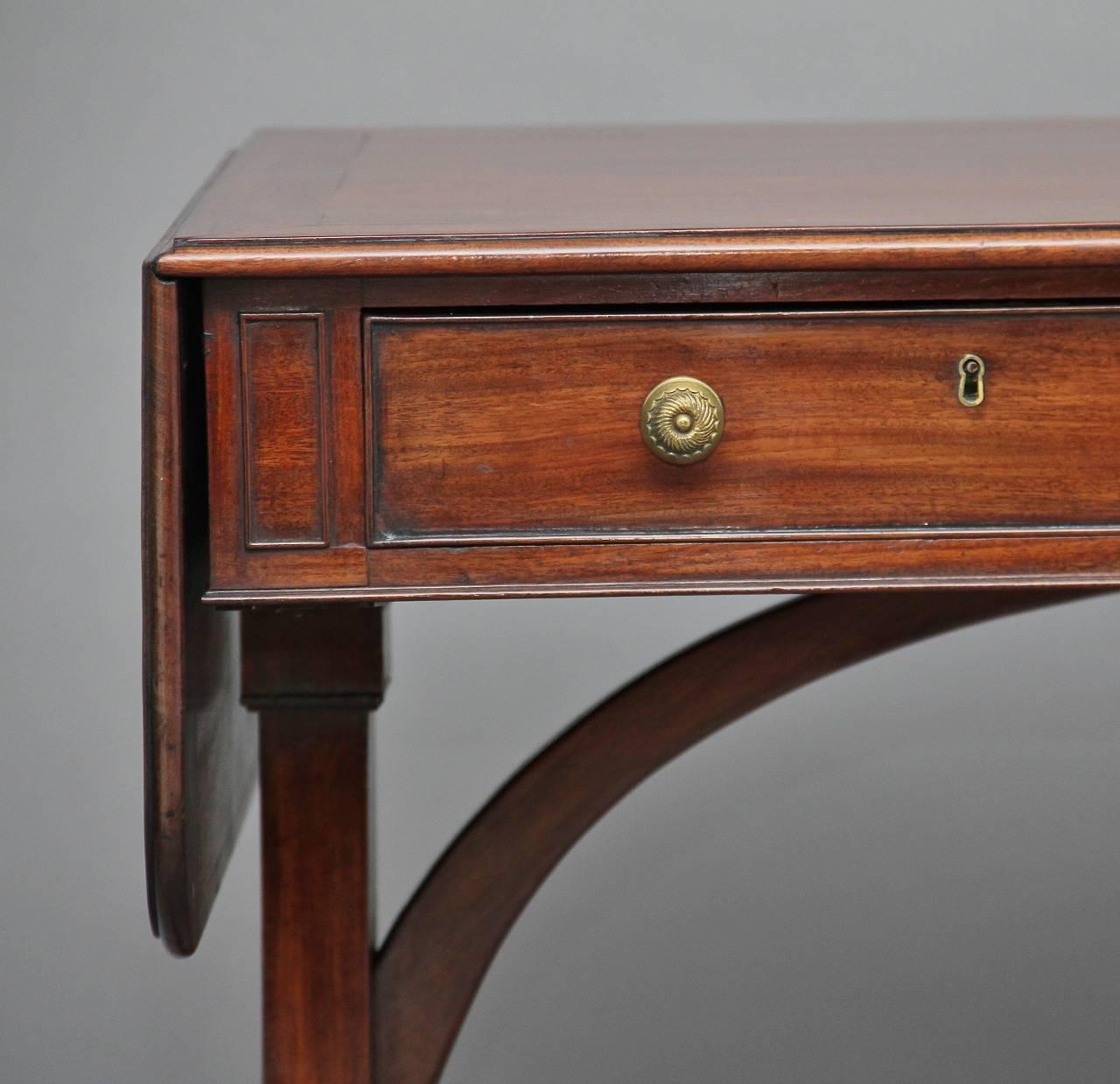 19th Century William IV Mahogany Sofa Table 1