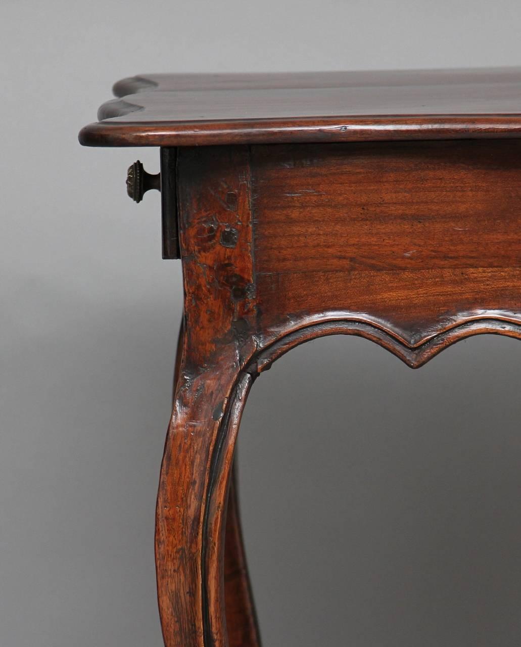 18th Century French Provincial Fruitwood Side Table 4