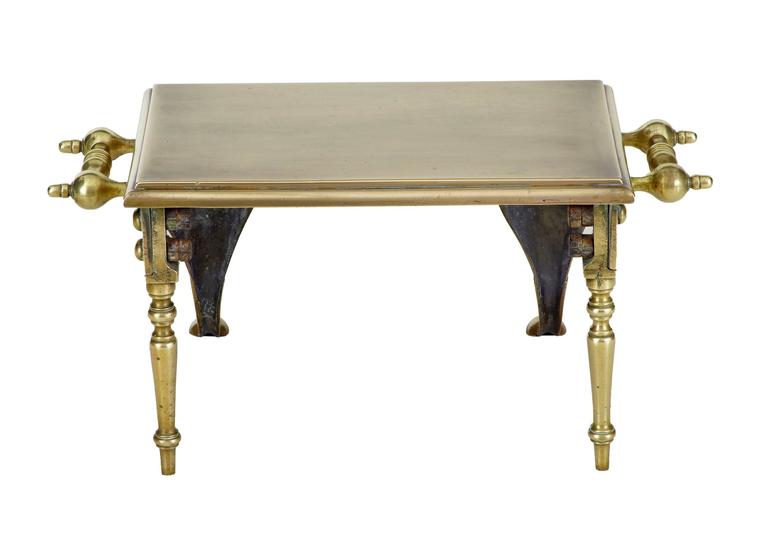 High Victorian 19th Century Brass Trivet Footman at 1stDibs