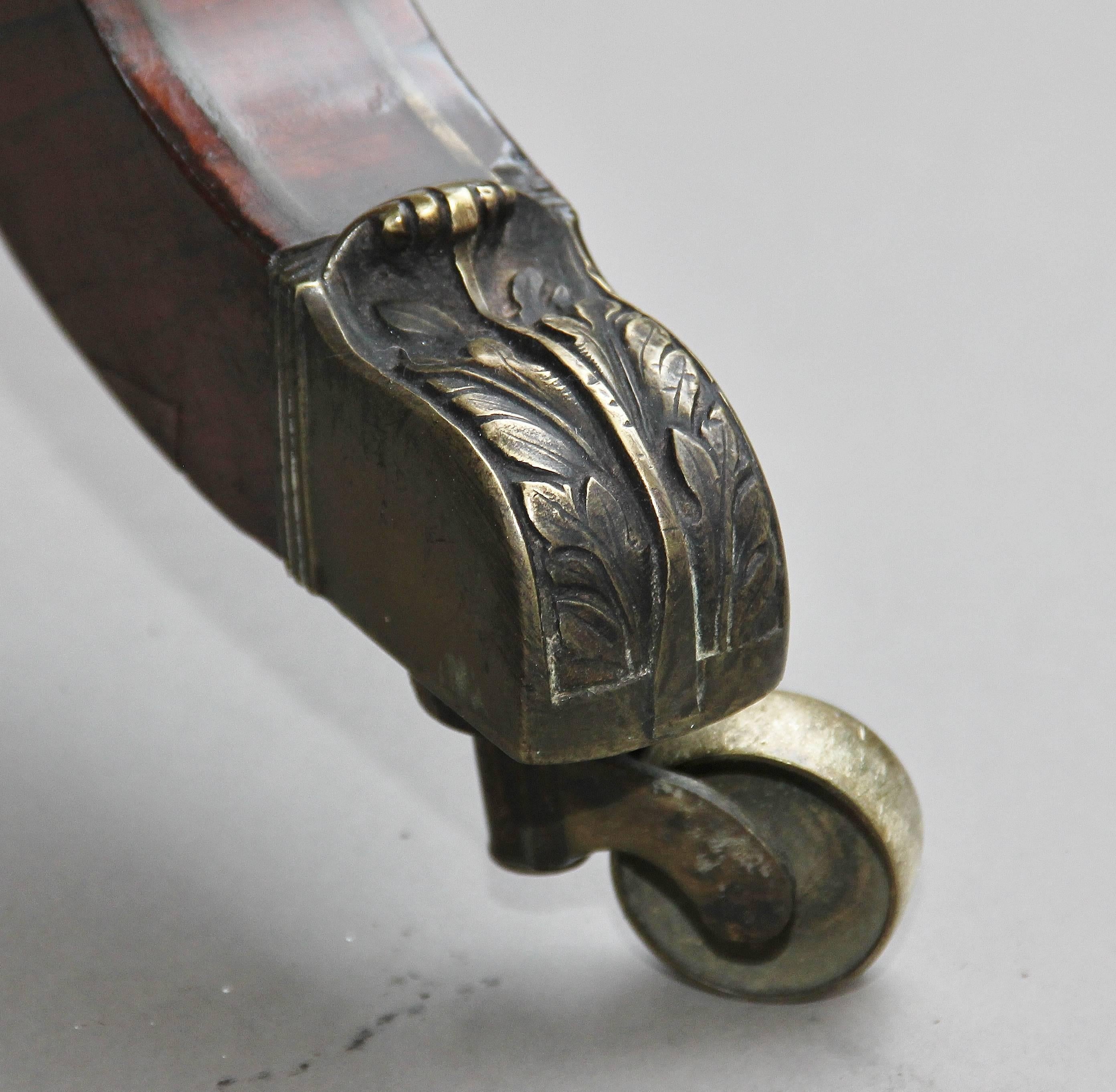 19th Century Regency Rosewood Brass Inlaid Sofa Table 5