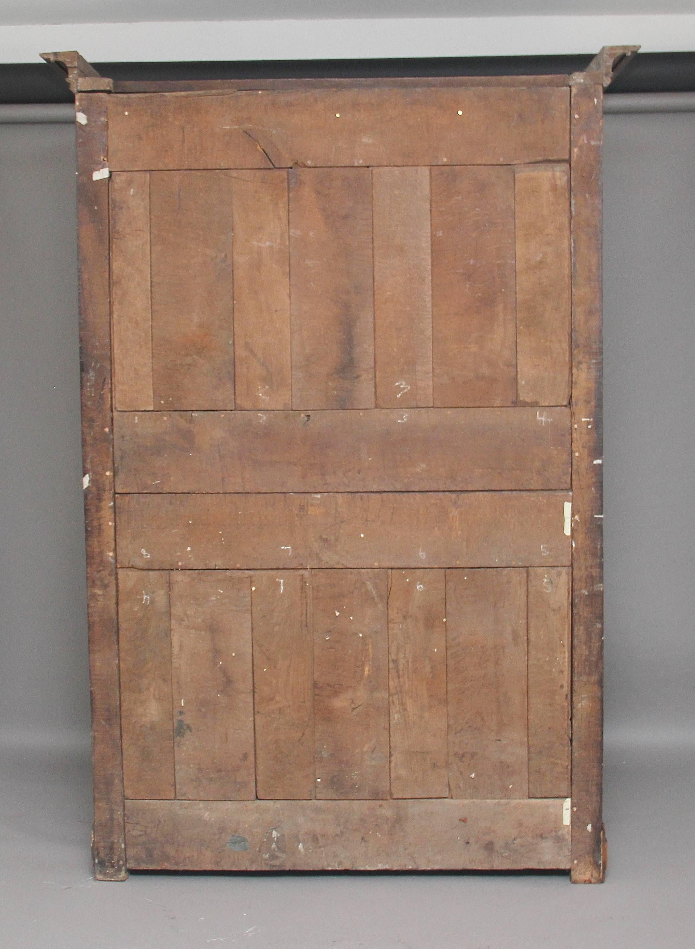 Early 19th Century French Carved Oak Marriage Armoire 3