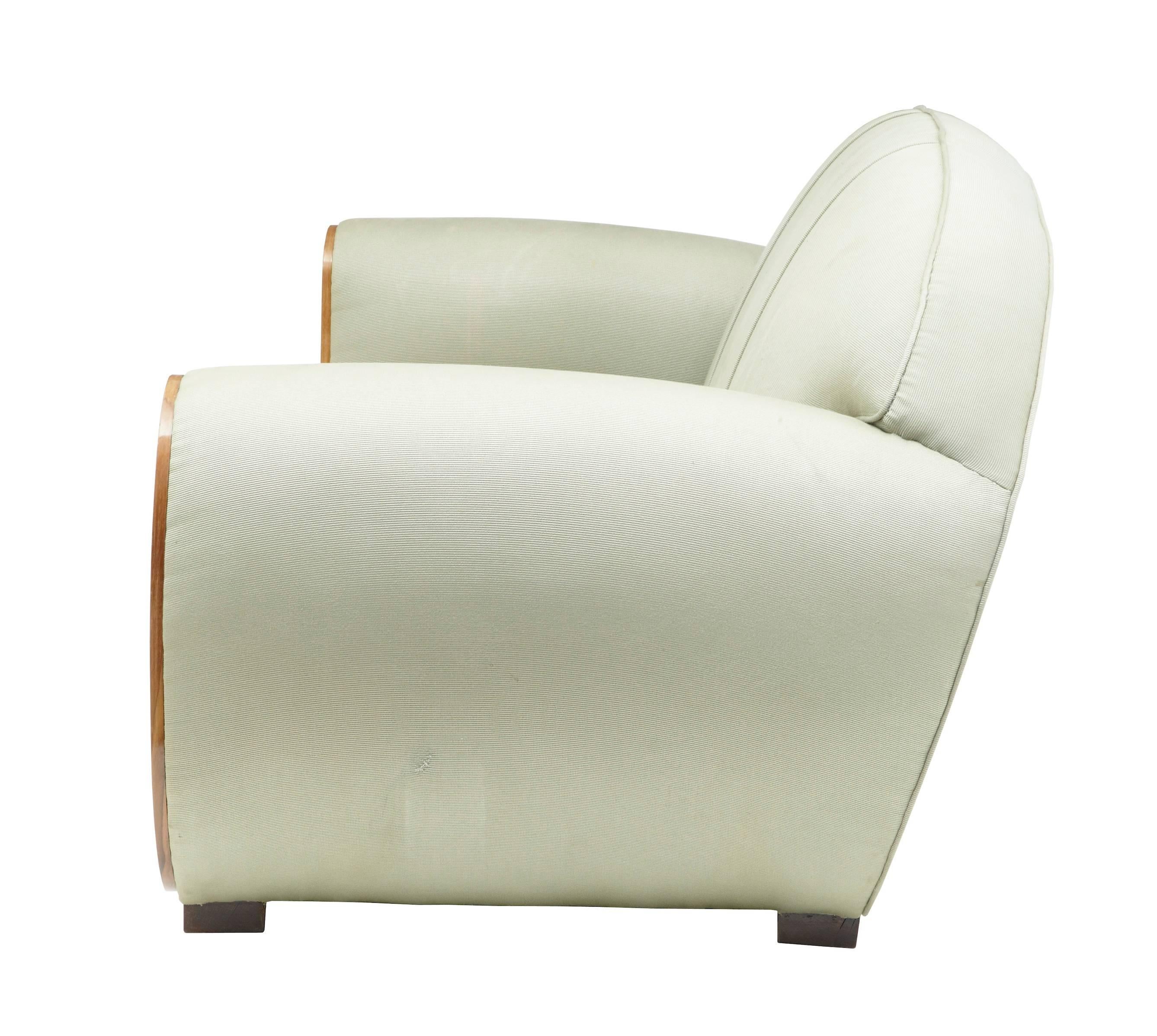 European 20th Century Art Deco Inspired Club Sofa