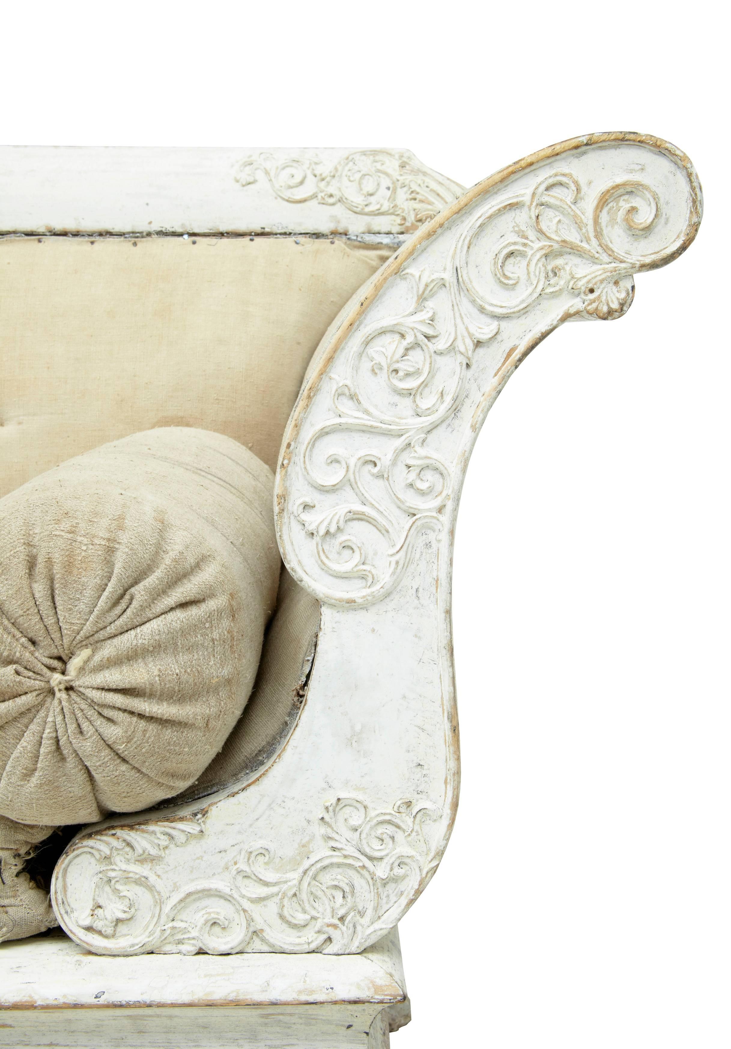 Fine Quality 19th Century Gustavian Taste Painted Sofa 2