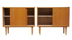 Pair of Small 1960s Danish Teak Sideboards Cabinets