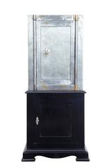 19th Century Polished Steel Safe on Stand