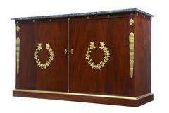19th Century French Empire Mahogany Cabinet Buffet