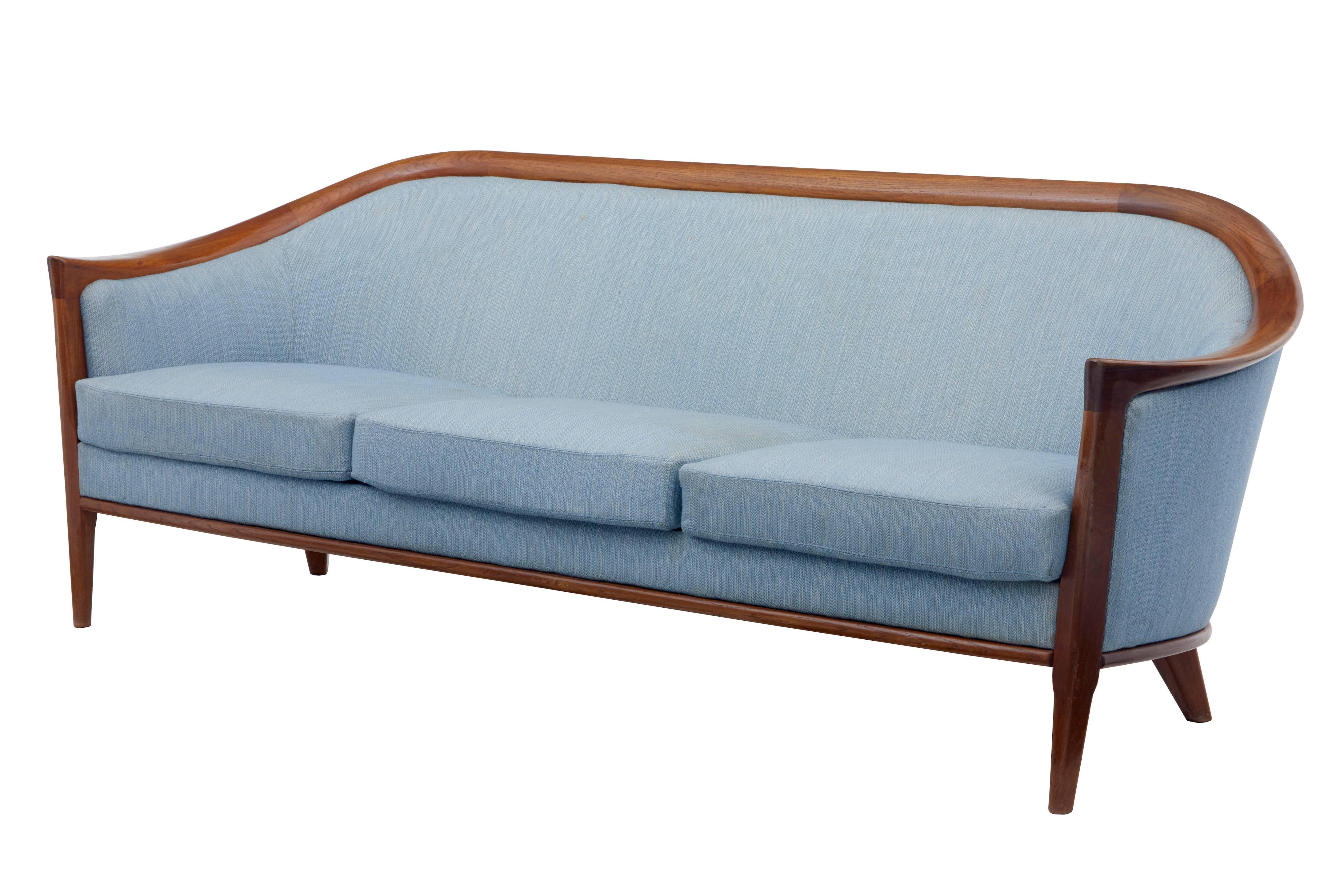 Scandinavian Modern 20th Century Two-Piece Teak Andersson Suite Sofa and Armchair
